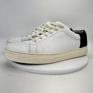 COS Low Top Trainer Men Size 10.5 Leather Casual Sneaker Shoes White Black